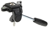 Padded car window clamp with twist tension handle for smooth pan and tilt